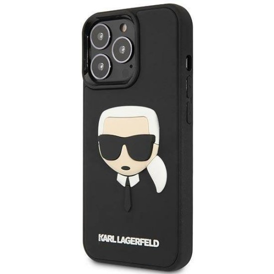 Karl Lagerfeld Hardcase 3D Rubber Karl`s Head iPhone 14 Pro Μαύρη
